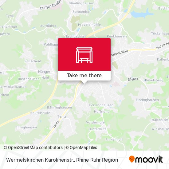Wermelskirchen Karolinenstr. map