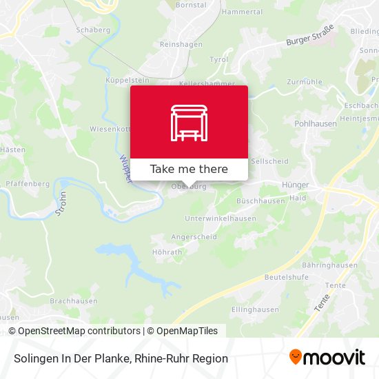 Solingen In Der Planke map