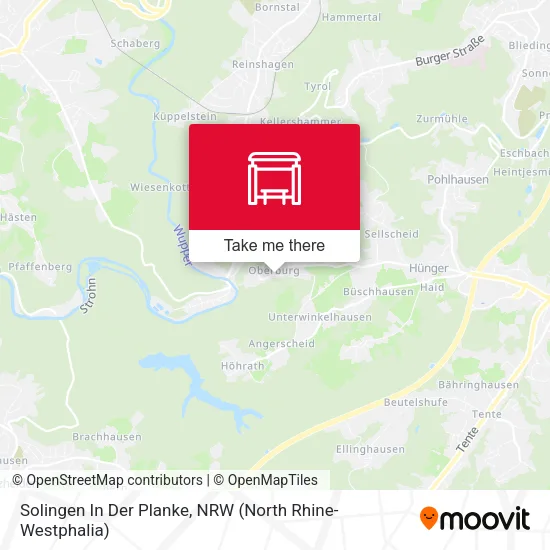 Карта Solingen In Der Planke
