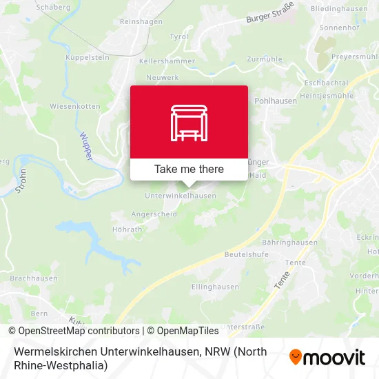 Wermelskirchen Unterwinkelhausen map