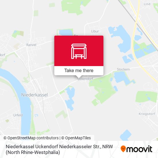 Карта Niederkassel Uckendorf Niederkasseler Str.