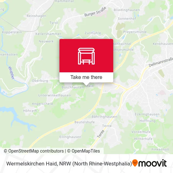 Wermelskirchen Haid map