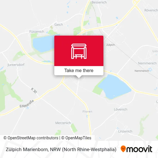 Zülpich Marienborn map