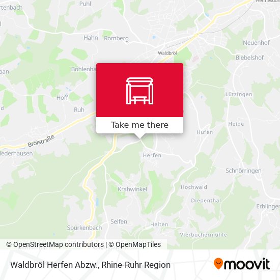 Waldbröl Herfen Abzw. map