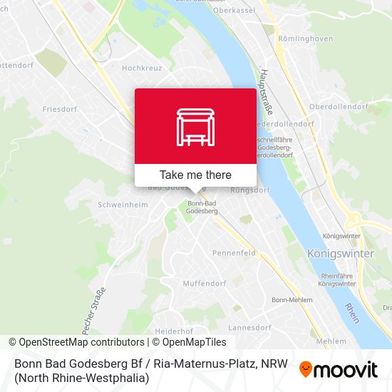 Bonn Bad Godesberg Bf / Ria-Maternus-Platz map