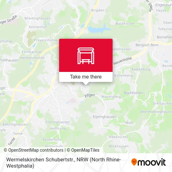 Карта Wermelskirchen Schubertstr.
