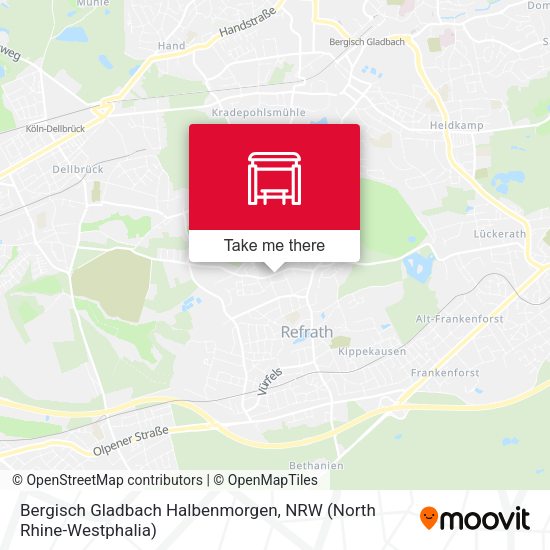 Карта Bergisch Gladbach Halbenmorgen