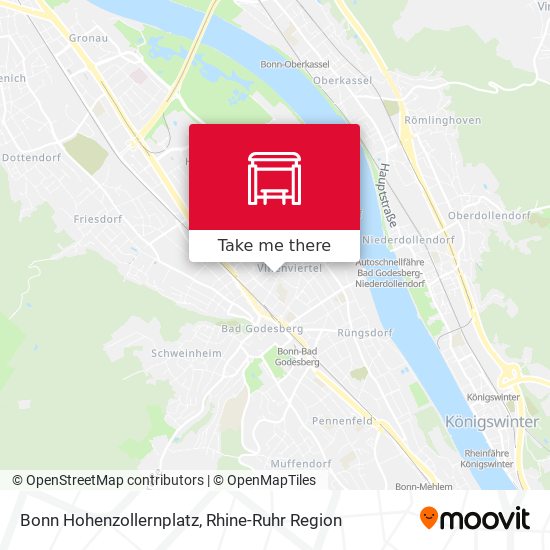 Bonn Hohenzollernplatz map