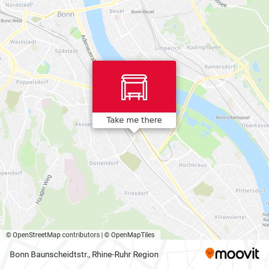 Bonn Baunscheidtstr. map
