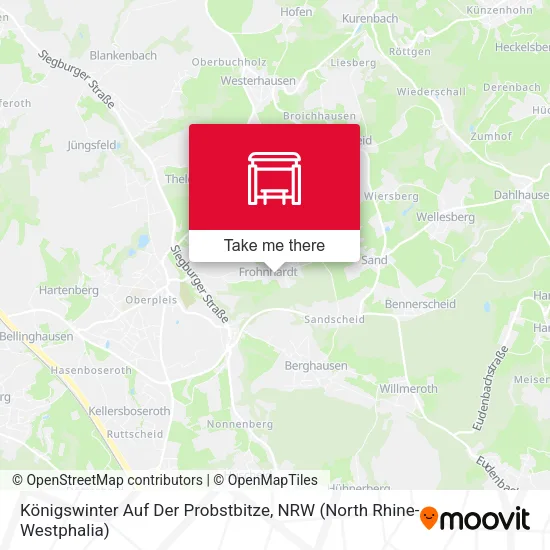 Карта Königswinter Auf Der Probstbitze