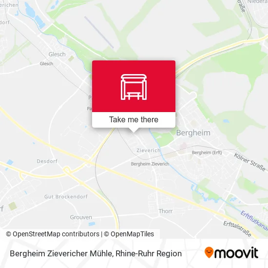 Карта Bergheim Zievericher Mühle