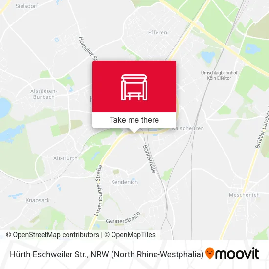 Карта Hürth Eschweiler Str.