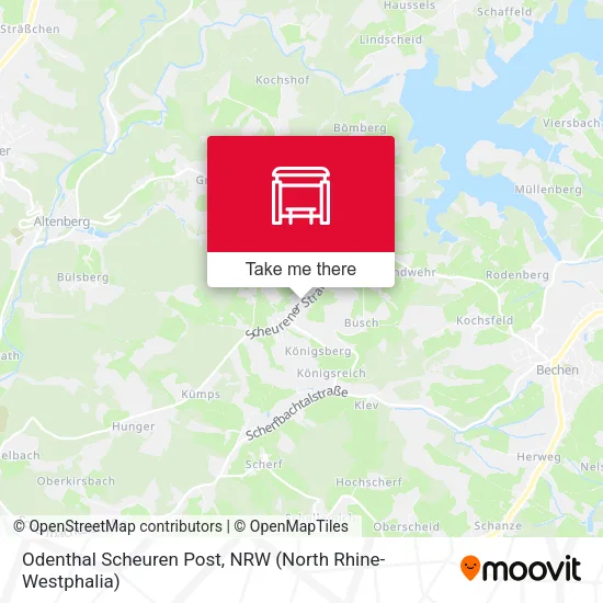 Карта Odenthal Scheuren Post