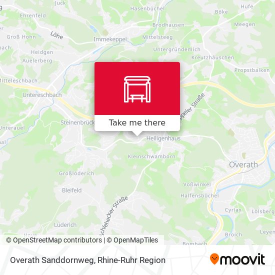 Overath Sanddornweg map