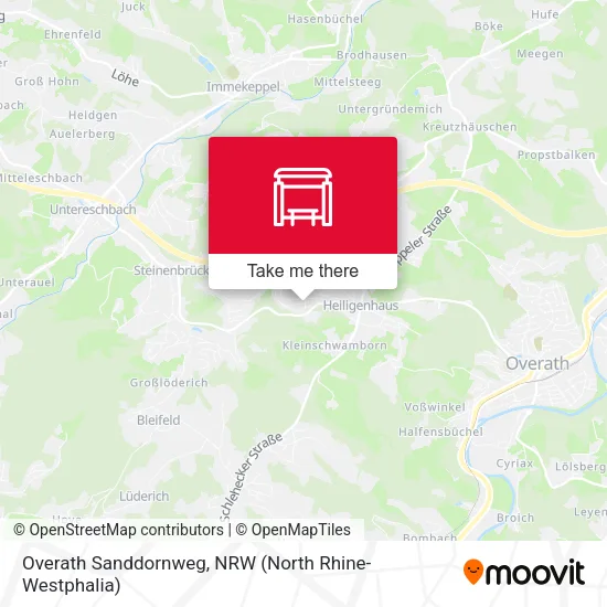 Карта Overath Sanddornweg