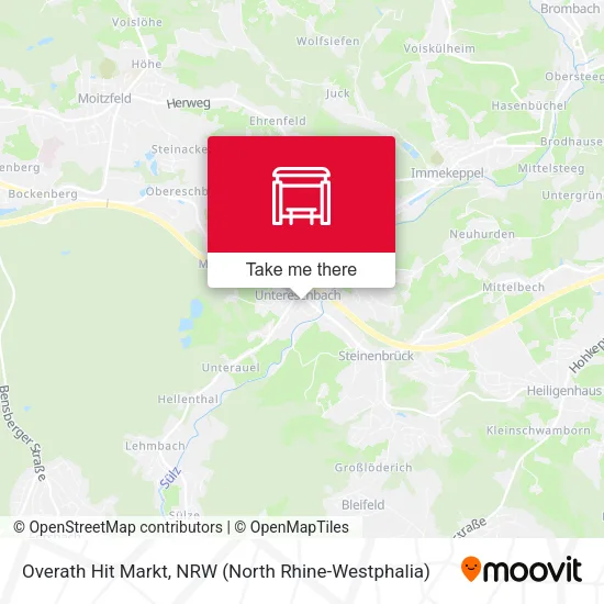 Карта Overath Hit Markt