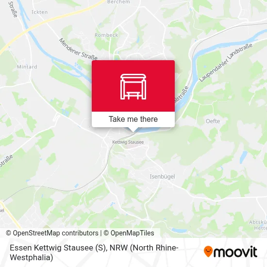 Essen Kettwig Stausee map