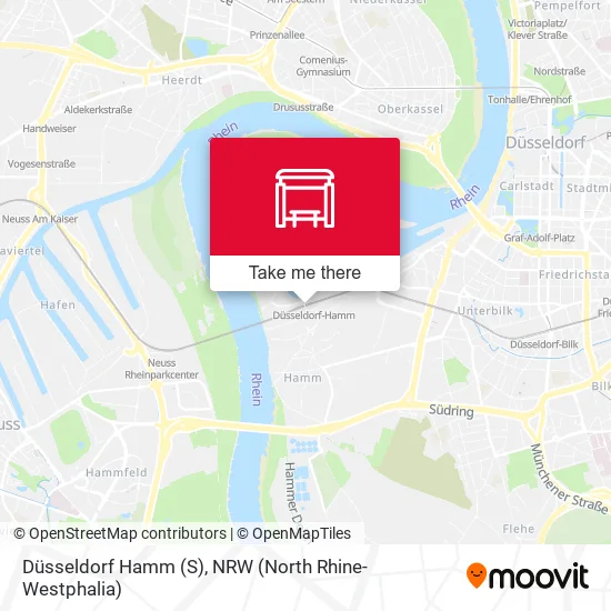 Карта Düsseldorf Hamm (S)