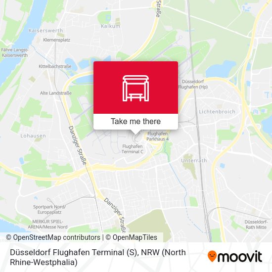 Карта Düsseldorf Flughafen Terminal (S)