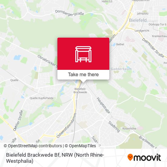 Bielefeld Brackwede Bf map
