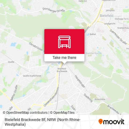 Карта Bielefeld Brackwede Bf