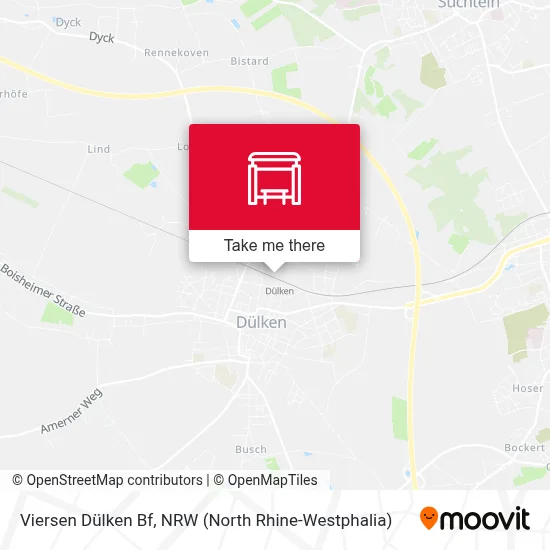 Viersen Dülken Bf map
