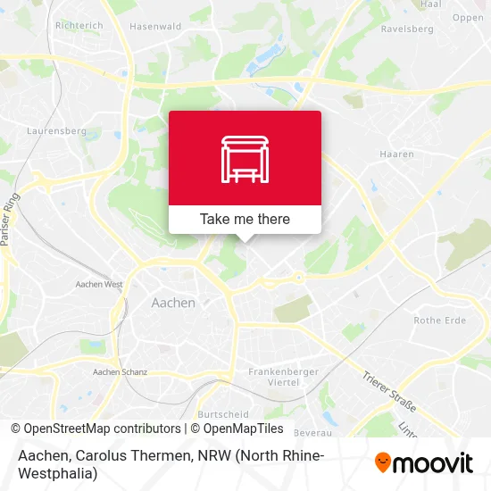 Aachen, Carolus Thermen map