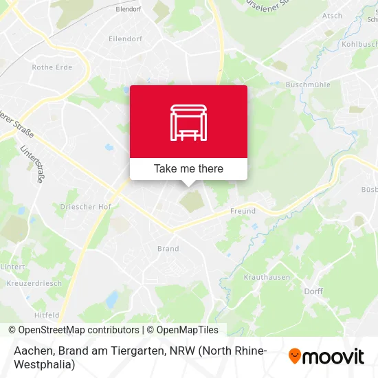 Карта Aachen, Brand am Tiergarten