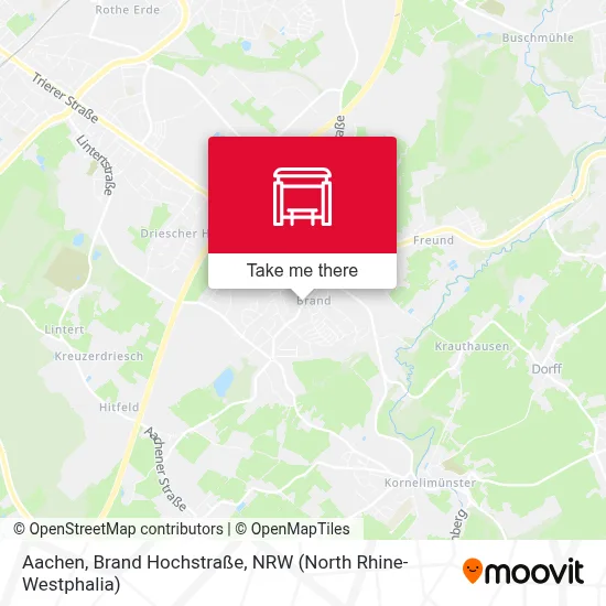 Aachen, Brand Hochstraße map