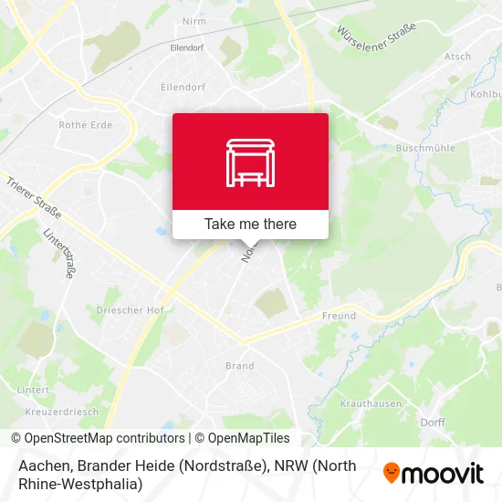 Карта Aachen, Brander Heide (Nordstraße)