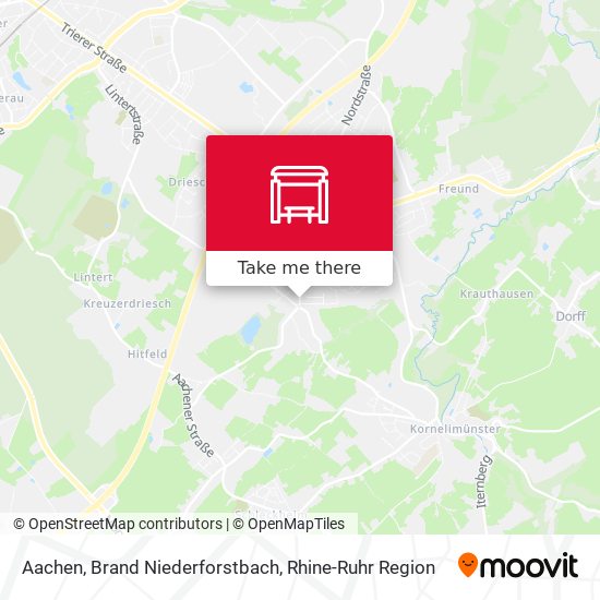 Aachen, Brand Niederforstbach map