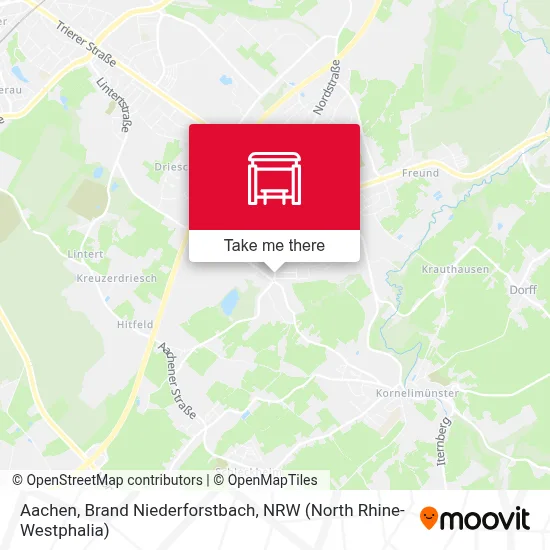 Aachen, Brand Niederforstbach map