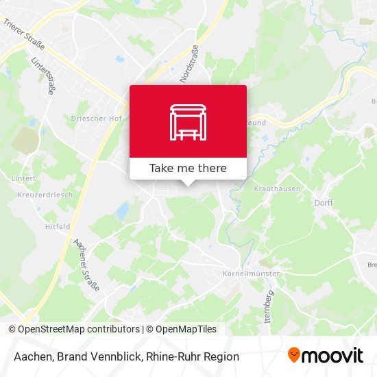 Aachen, Brand Vennblick map