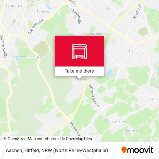Карта Aachen, Hitfeld