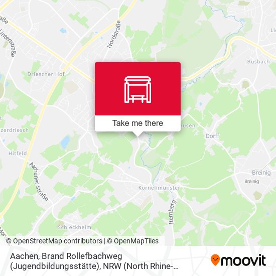 Aachen, Brand Rollefbachweg (Jugendbildungsstätte) map