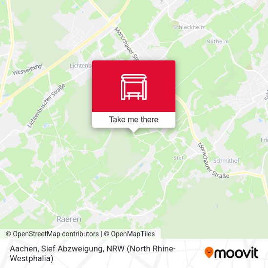 Карта Aachen, Sief Abzweigung