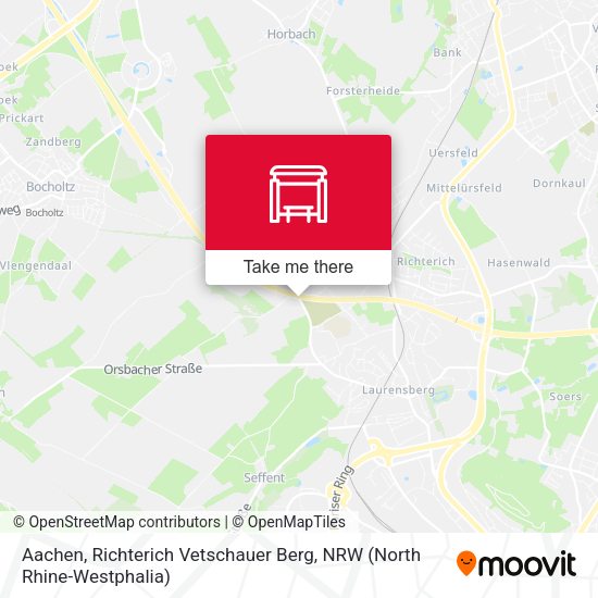 Карта Aachen, Richterich Vetschauer Berg