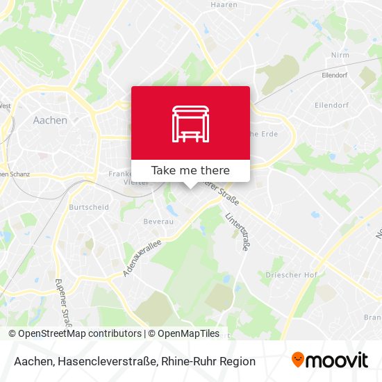 Aachen, Hasencleverstraße map