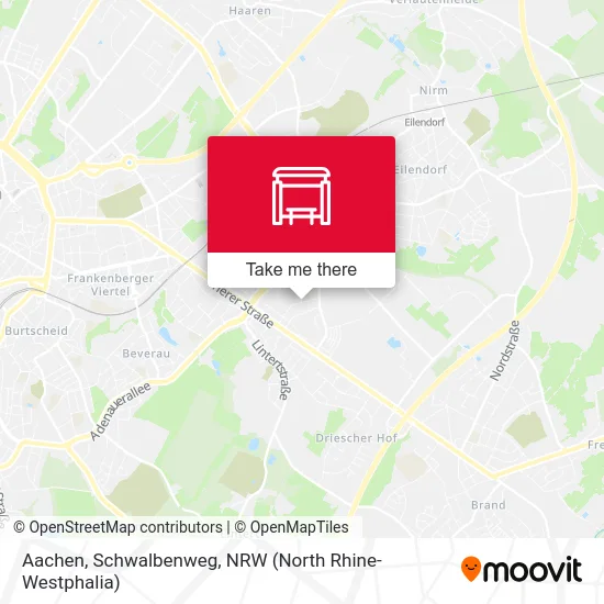 Aachen, Schwalbenweg map