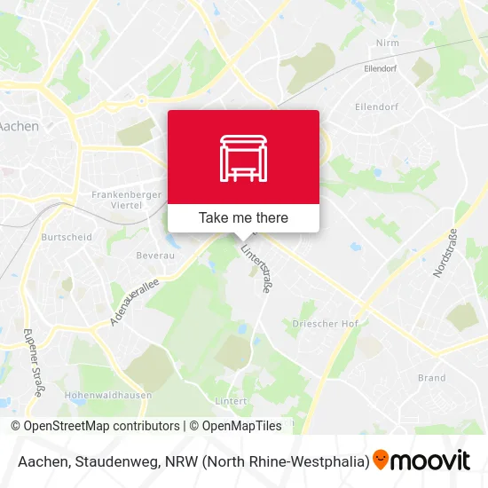 Aachen, Staudenweg map