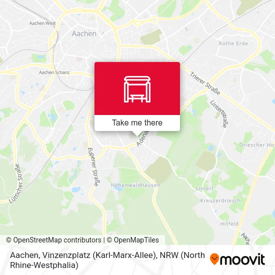 Карта Aachen, Vinzenzplatz (Karl-Marx-Allee)