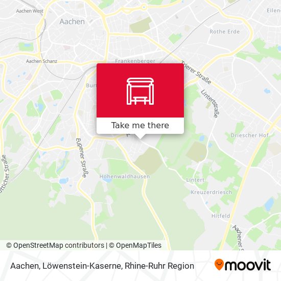 Aachen, Löwenstein-Kaserne map