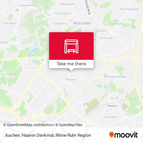 Aachen, Haaren Denkmal map