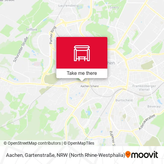 Карта Aachen, Gartenstraße