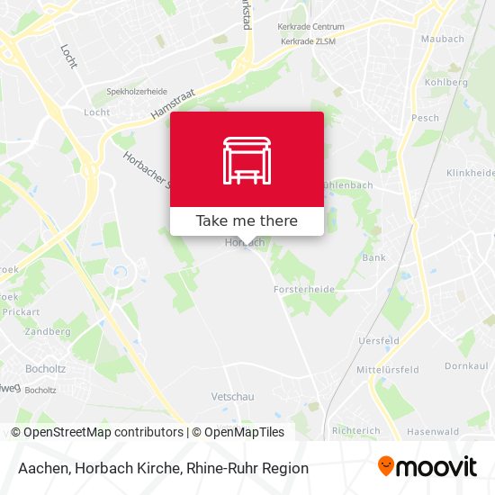 Aachen, Horbach Kirche map
