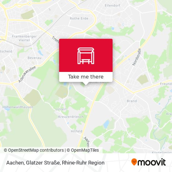 Aachen, Glatzer Straße map