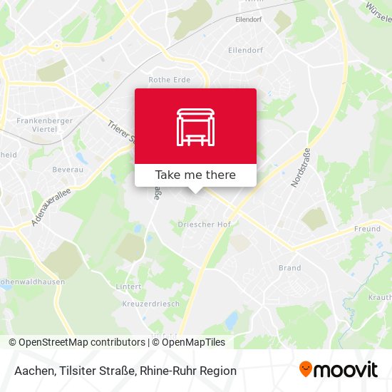 Aachen, Tilsiter Straße map