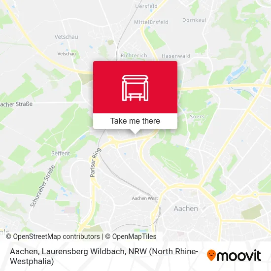 Aachen, Laurensberg Wildbach map