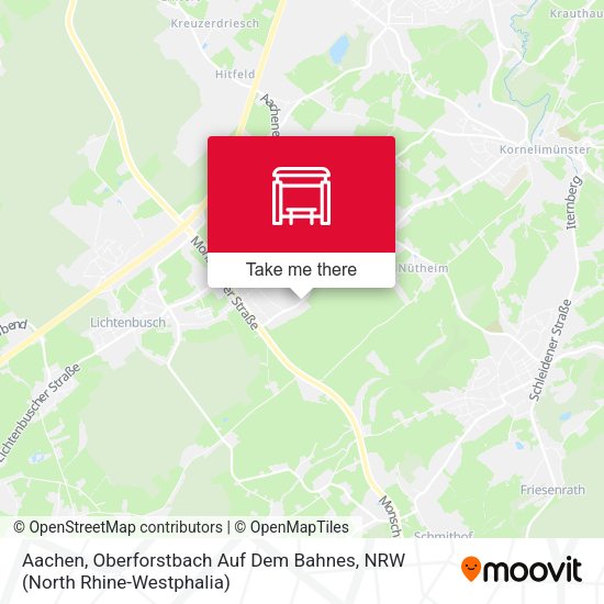 Карта Aachen, Oberforstbach Auf Dem Bahnes