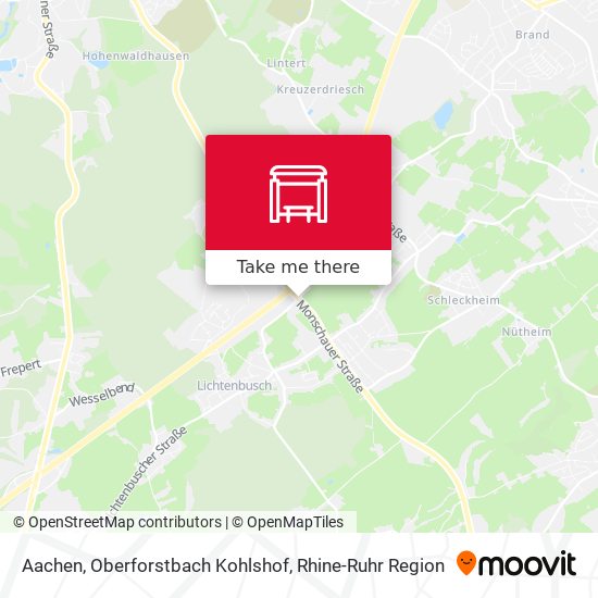 Aachen, Oberforstbach Kohlshof map